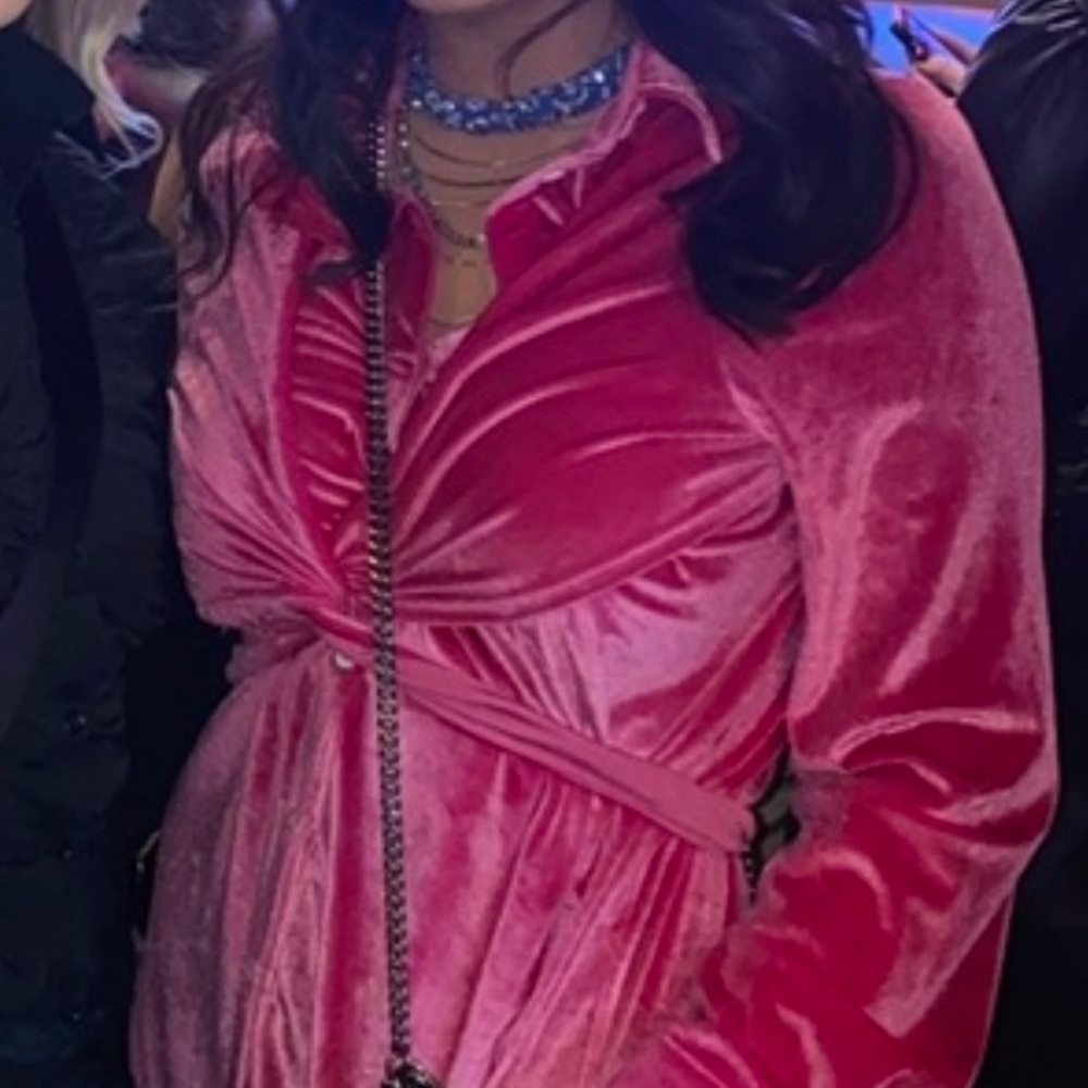 CIDER Velvet Pink Dress